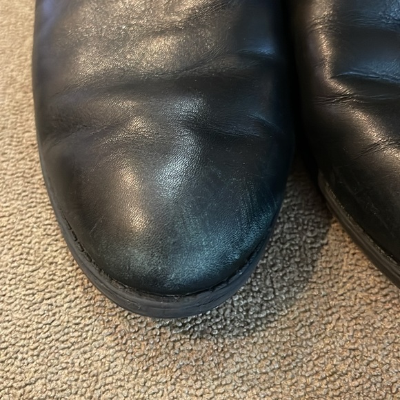 Sam Edelman Size 9.5 Penny Riding Boot Tall Black Leather Back Zipper (TD) - Picture 2 of 10